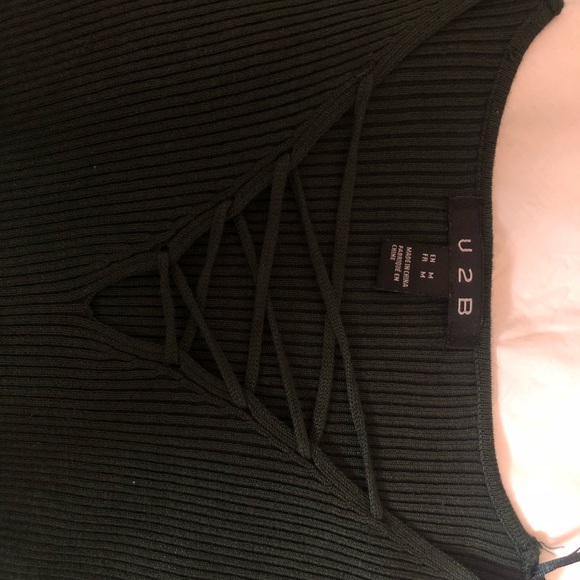 Dark green long sleeve shirt from URBAN PLANET - Picture 3 of 4